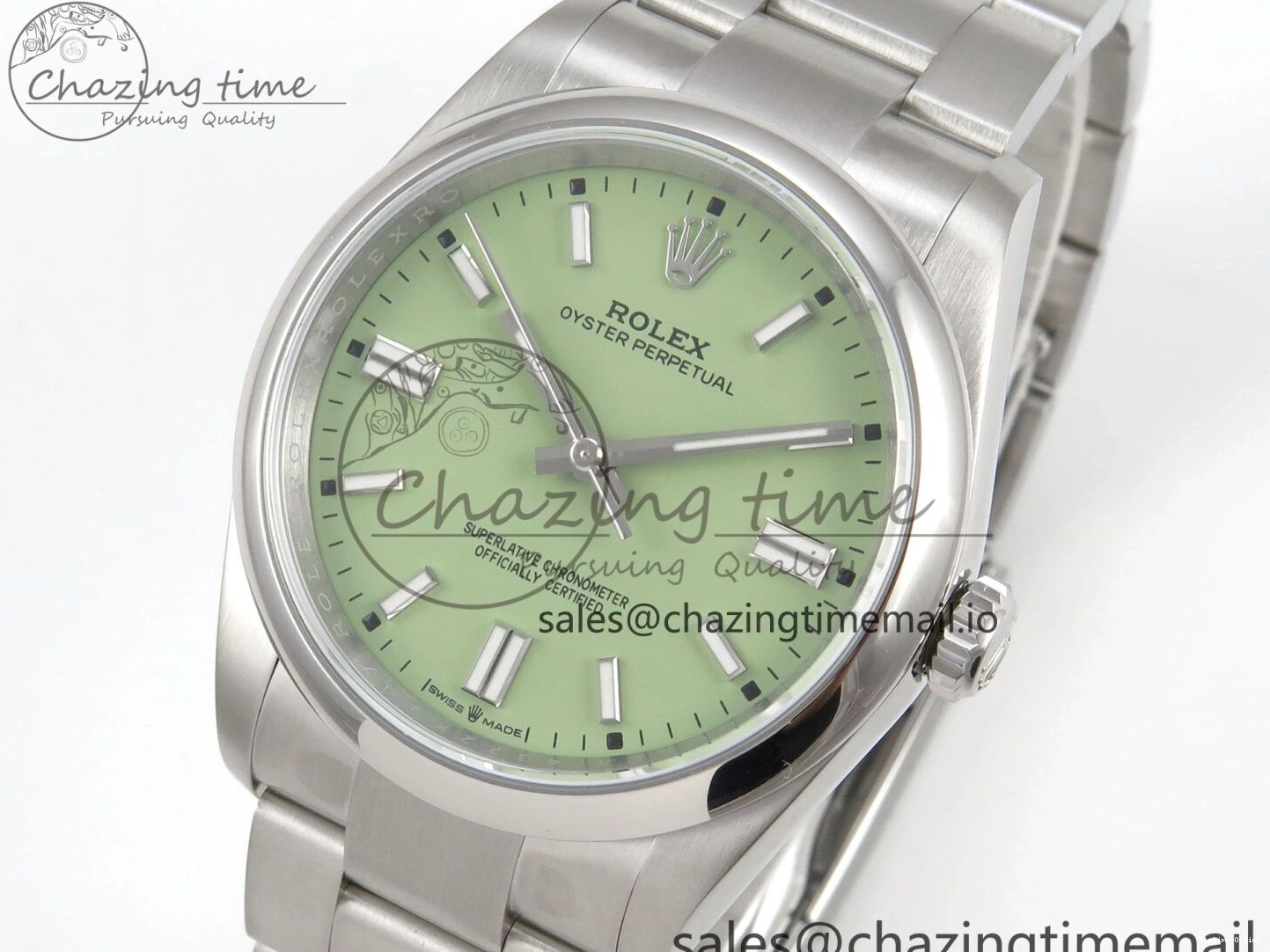 0505 2025 Oyster Perpetual 126000 36mm KRF 1:1 Best Edition 904L Steel Pistachio Green Dial VR WrinkleFree 127